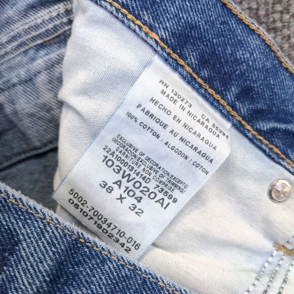 Wrangler Men's Riggs Workwear Carpenter Jeans Blue Size 38x32 Hammer Loop Cotton - Picture 13 of 15